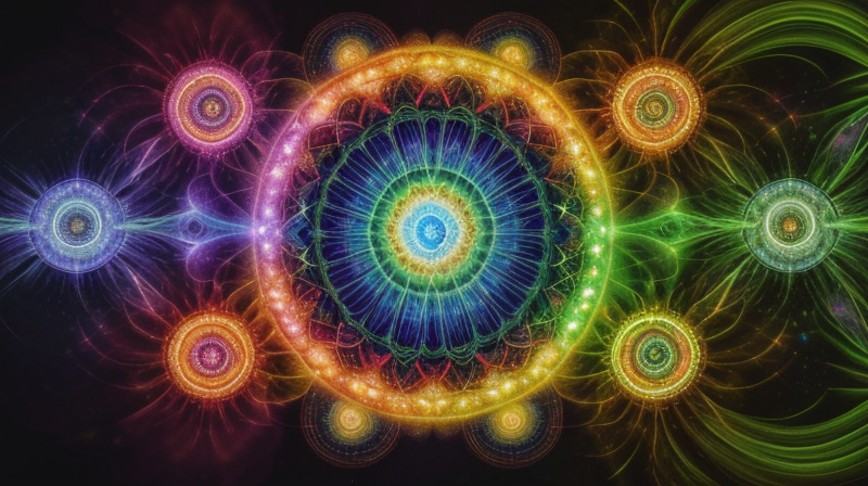 Mystical healing herbs energy